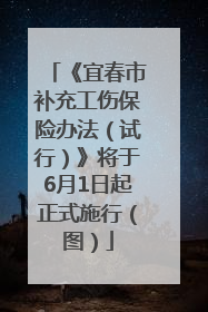 《宜春市补充工伤保险办法（试行）》将于6月1日起正式施行（图）