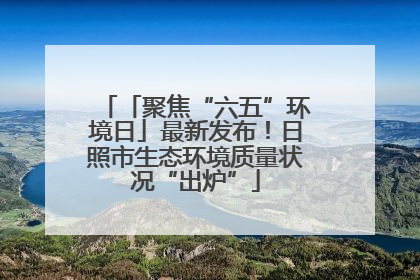 「聚焦“六五”环境日」最新发布！日照市生态环境质量状况“出炉”