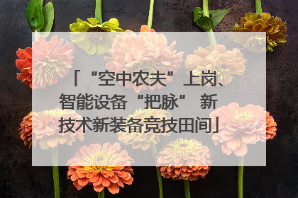 “空中农夫”上岗、智能设备“把脉” 新技术新装备竞技田间