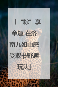 “粽”享童趣 在济南九如山感受双节野趣玩法