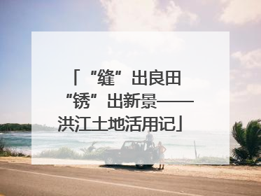 “缝”出良田 “锈”出新景——洪江土地活用记