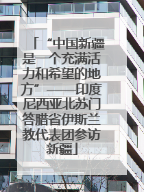 “中国新疆是一个充满活力和希望的地方”——印度尼西亚北苏门答腊省伊斯兰教代表团参访新疆