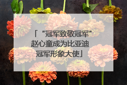 “冠军致敬冠军” 赵心童成为比亚迪冠军形象大使