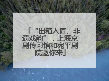 “出箱入匠、非遗戏韵”，上海京剧传习馆和宛平剧院邀你来