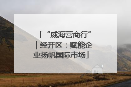 “威海营商行”｜经开区：赋能企业扬帆国际市场