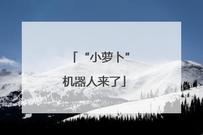 “小萝卜”机器人来了