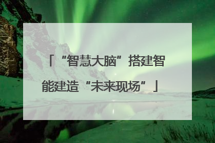 “智慧大脑”搭建智能建造“未来现场”