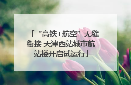 “高铁+航空”无缝衔接 天津西站城市航站楼开启试运行