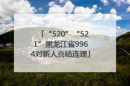 “520”“521”黑龙江省9964对新人喜结连理