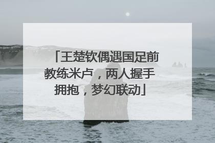 王楚钦偶遇国足前教练米卢，两人握手拥抱，梦幻联动