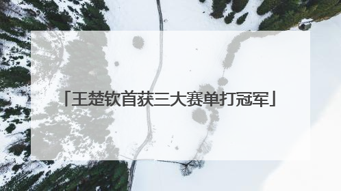 王楚钦首获三大赛单打冠军