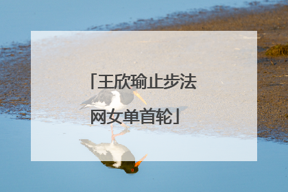 王欣瑜止步法网女单首轮