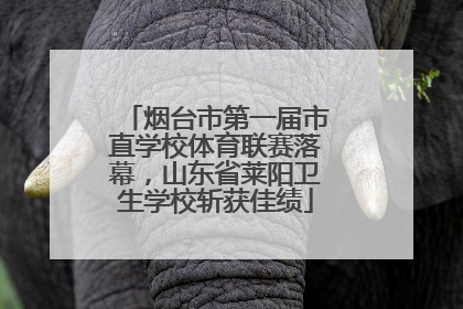 烟台市第一届市直学校体育联赛落幕，山东省莱阳卫生学校斩获佳绩