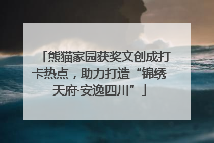 熊猫家园获奖文创成打卡热点，助力打造“锦绣天府·安逸四川”