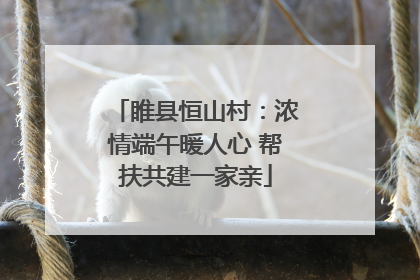 睢县恒山村：浓情端午暖人心 帮扶共建一家亲