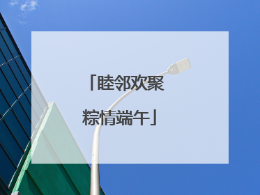 睦邻欢聚 粽情端午