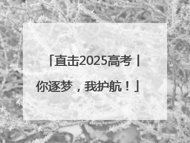直击2025高考丨你逐梦，我护航！
