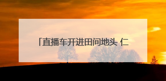 直播车开进田间地头 仁寿农产品乘“数”出山