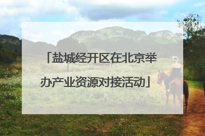 盐城经开区在北京举办产业资源对接活动