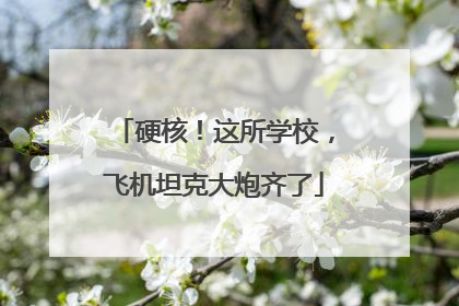 硬核！这所学校，飞机坦克大炮齐了