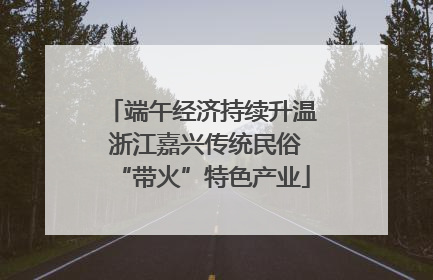 端午经济持续升温 浙江嘉兴传统民俗“带火”特色产业