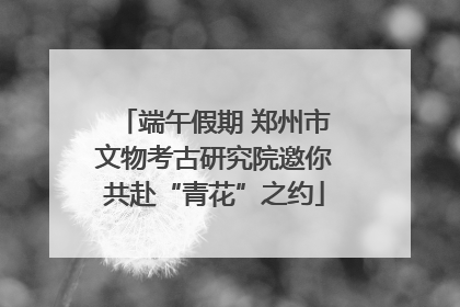 端午假期 郑州市文物考古研究院邀你共赴“青花”之约