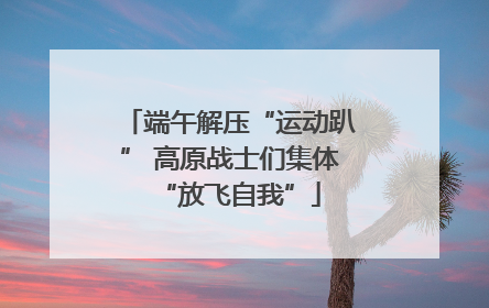 端午解压“运动趴” 高原战士们集体“放飞自我”
