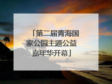 第二届青海国家公园主题公益嘉年华开幕