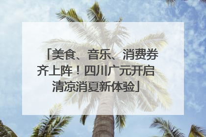 美食、音乐、消费券齐上阵！四川广元开启清凉消夏新体验