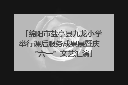 绵阳市盐亭县九龙小学举行课后服务成果展暨庆“六一”文艺汇演