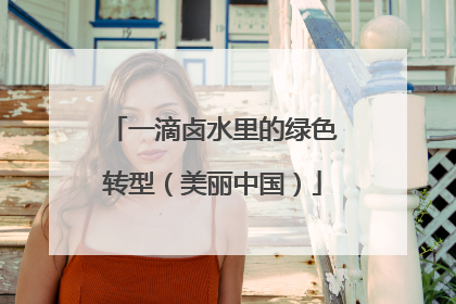 一滴卤水里的绿色转型（美丽中国）