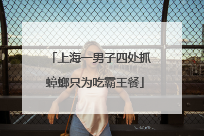 上海一男子四处抓蟑螂只为吃霸王餐