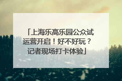 上海乐高乐园公众试运营开启！好不好玩？记者现场打卡体验