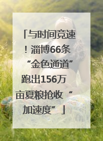 与时间竞速！淄博66条“金色通道”跑出156万亩夏粮抢收“加速度”