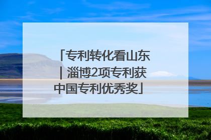 专利转化看山东｜淄博2项专利获中国专利优秀奖