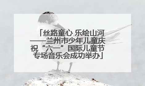 丝路童心 乐绘山河——兰州市少年儿童庆祝“六一”国际儿童节专场音乐会成功举办