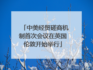 中美经贸磋商机制首次会议在英国伦敦开始举行