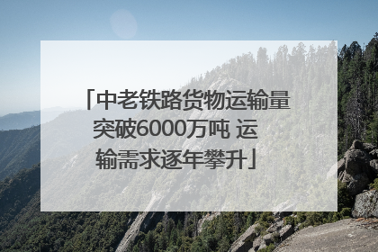 中老铁路货物运输量突破6000万吨 运输需求逐年攀升