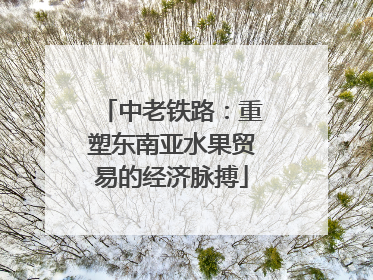 中老铁路:重塑东南亚水果贸易的经济脉搏