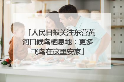 人民日报关注东营黄河口候鸟栖息地：更多飞鸟在这里安家