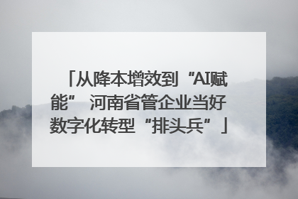 从降本增效到“AI赋能” 河南省管企业当好数字化转型“排头兵”