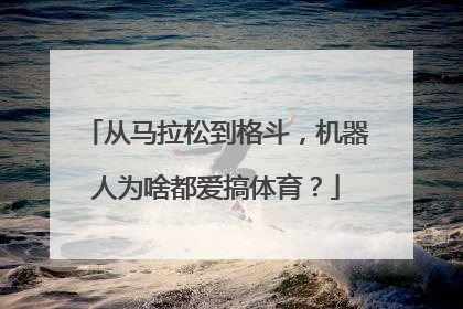 从马拉松到格斗，机器人为啥都爱搞体育？