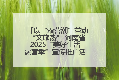 以“露营潮”带动“文旅热” 河南省2025“美好生活露营季”宣传推广活动在平舆县启动