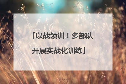 以战领训！多部队开展实战化训练