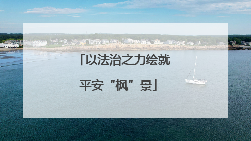 以法治之力绘就平安“枫”景