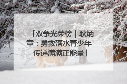 双争光荣榜｜耿炳章：勇救落水青少年 传递满满正能量