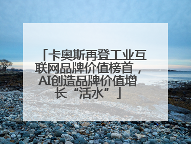 卡奥斯再登工业互联网品牌价值榜首，AI创造品牌价值增长“活水”
