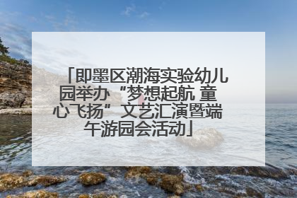 即墨区潮海实验幼儿园举办“梦想起航 童心飞扬”文艺汇演暨端午游园会活动