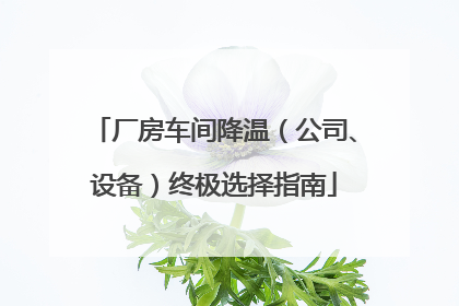 厂房车间降温（公司、设备）终极选择指南