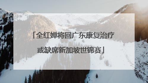全红婵将回广东康复治疗 或缺席新加坡世锦赛
